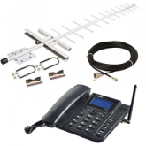 Kit Telefone Celular Rural Fixo -EUROCELL